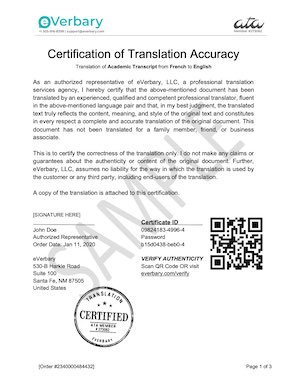 Academic Transcripts